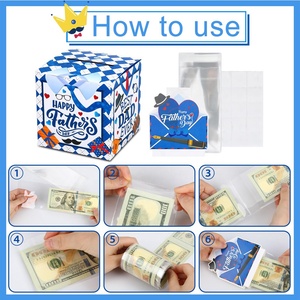 Caja de regalo para tirar de dinero de papel para el Día <span class=keywords><strong>del</strong></span> <span class=keywords><strong>Padre</strong></span> Feliz fiesta <span class=keywords><strong>del</strong></span> Día <span class=keywords><strong>del</strong></span> <span class=keywords><strong>Padre</strong></span> regalos en efectivo decoración sorpresa - Product Image 3