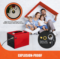 Kompresor Udara PCP 12v 4500Psi 30mpa 300Bar 350w Pompa Listrik dengan Transformator Kompresor PCP Submersible