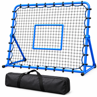 Rebondisseur de football intelligent, filet d'entraînement de rebond de ballon, filet de rebond de football réglable 1,5m