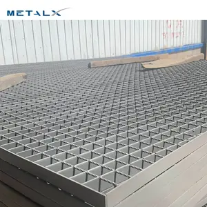 Metalx industrie galvanisée à chaud résistant à la chaleur matériaux de construction en métal grille en acier dentelé plaque de grille passerelle