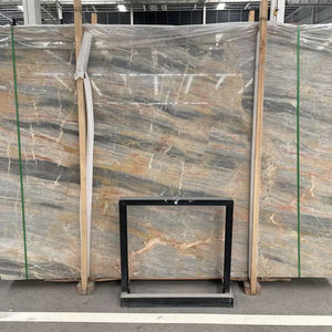 TMZ STONE OEM/ODM - Azulejos de Pared y Piso Interiores Modernos, Impermeables, para Uso en Hoteles, Losas de Mármol Natural Gris Pulido, Duraderas y de Lujo - Product Image 1