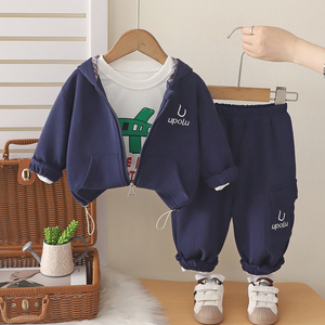 Ensemble de Baseball 3 Pièces pour Garçon, Nouvelle Collection 2026, Haute Qualité, Décontracté, Motif Dessin Animé, Veste Personnalisable avec Logo, Vêtements Automne-Printemps - Product Image 2