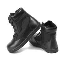 Bottes tactiques imperméables mi-mollet pour l'entraînement, le camping, la randonnée et l'alpinisme, avec lacets, semelle extérieure en caoutchouc et doublure en maille – Vente en gros