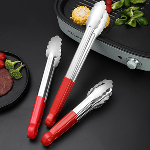 Premium Quality Anti Slip Stainless Steel Steak <strong>Tongs</strong> Cooking Kitchen Clip,Kitchen Buffet Party Catering Salad <strong>Serving</strong> <strong>Tongs</strong> - Product Image 4