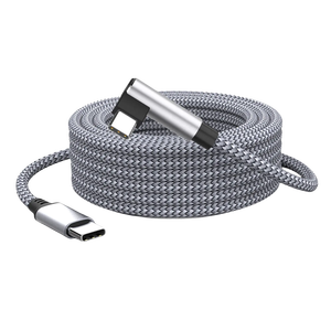 L-Hình USB A Để Loại C Cáp Dữ Liệu Cho VR Tai Nghe 5 Để 7 Mét Nhanh Chóng Sạc 5A Nylon Áo Khoác Cho Máy Tính Và Máy Ảnh - Product Image 5