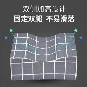 Coussin de cheville à carreaux gris, en éponge haute densité, pour soulager la pression, pour patients alités, soins de réadaptation pour personnes âgées - Product Image 3