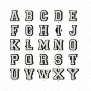 Vente en gros de sabots en jersey lettres et chiffres breloques pour sabots breloques pour sabots alphabet chaussures breloques pour sabots accessoires de décoration - Product Image 1