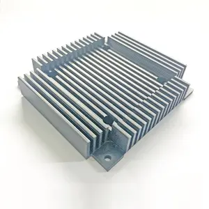OEM ODM dissipateur de chaleur personnalisé extrudé usinage cnc service usiné pour machine anodisé aluminium aluminium aileron radiateur heatsi