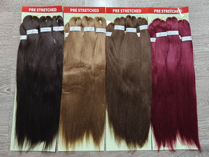 <span class=keywords><strong>Extension</strong></span> per capelli sintetica <span class=keywords><strong>lunga</strong></span> Pre-stirata 6 pz in una confezione Jumbo Easy Ez trecce Pre stirate <span class=keywords><strong>treccia</strong></span> capelli - Product Image 3