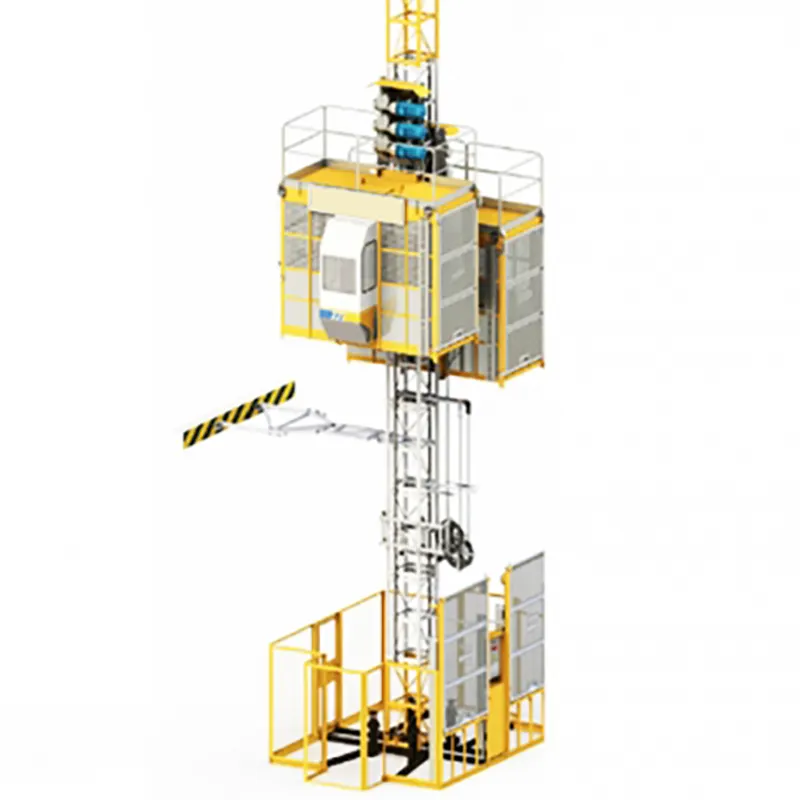 Lage Snelheid Frequentie 2 Ton Sc270 Dubbele Kooien Externe Muur Constructie Takel Lift