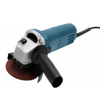 Meuleuse d'angle électrique filaire industrielle et DIY 115 mm 710 W avec interrupteur à palette et disque de meulage 11000 tr/min pour le conditionnement des surfaces