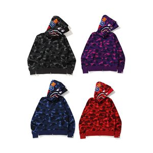 Pull décontracté en coton pour hommes et femmes, style classique double capuche, motif <span class=keywords><strong>requin</strong></span>, vente en gros directe d'usine - Product Image 4