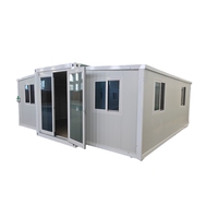 Maison extensible créative, maison pliable pour y vivre, maisons préfabriquées à 3 pièces