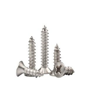 Tornillos autorroscantes Huayuanxing M2 M3 M4 M5 de cabeza plana Phillips, acero al carbono grado A GBT 846 para la industria de la construcción - Product Image 1