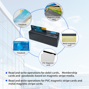 Lecteur de cartes à bande magnétique 3 pistes, encodeur d'écriture de livrets bancaires HiCo LoCo 300-4000 OE ISO7811 USB, machine à cartes MSR MSR909 - Product Image 5