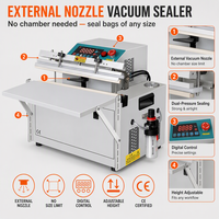 Machine de mise sous vide externe automatique Xicang XC-500 avec buse à vide haute performance émaillée pour le conditionnement en vrac de céréales, thé et autres produits