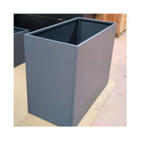 Belle jardinière en acier Corten, jardinière en forme de bac, pots à fleurs et bacs à fleurs en métal personnalisés