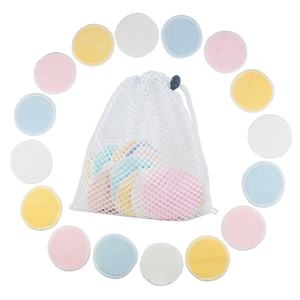 Chiffon démaquillant original Lot de 5 tampons en <span class=keywords><strong>bambou</strong></span> biologique démaquillant en coton réutilisable - Product Image 2