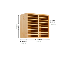Organisateur <span class=keywords><strong>de</strong></span> marqueurs en <span class=keywords><strong>bambou</strong></span> Ohuhu, rangement <span class=keywords><strong>de</strong></span> bureau en bois pouvant contenir 112 marqueurs - Product Image 4