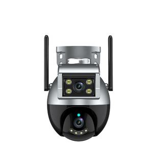 Produsen penjaga naga grosir HSC027 lensa ganda deteksi gerakan keamanan Pan-Tilt PTZ jaringan IP CCTV kamera WiFi - Product Image 1