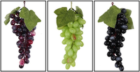Productie Groothandel Groene Kunstmatige Druiven Kunstfruit Plastic Fruit PVC Druiven voor Decoratie