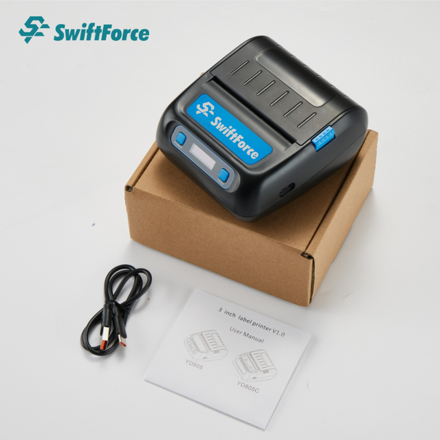 80mm Mini Portable Printer, USB  Android and IOS System Handheld Mobile Thermal Printer