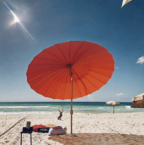 Sombrilla de Diseño Tradicional de Alta Calidad con Material de Fibra de Vidrio, 24 Varillas, Poste de Aluminio, <span class=keywords><strong>Terraza</strong></span>, 9 Pies, Grande, para Exteriores - Product Image 5