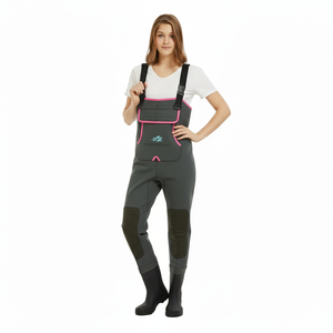 Ventes en gros de <span class=keywords><strong>cuissardes</strong></span> en néoprène de couleur <span class=keywords><strong>rose</strong></span> de 4 mm, imperméables, antidérapantes, <span class=keywords><strong>cuissardes</strong></span> de chasse durables, <span class=keywords><strong>cuissardes</strong></span> de pêche à la mouche avec bottes - Product Image 4