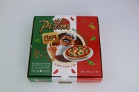 Boîte à pizza personnalisée avec logo en relief, luxe, auto-érectible, en carton ondulé robuste, biodégradable, recyclable, petit emballage