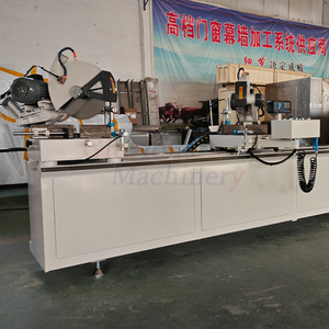 เครื่องตัดมุมพีวีซีสำหรับทำหน้าต่าง เครื่องเลื่อยตัดสองหัวสำหรับโปรไฟล์ยูพีวีซี เลื่อยตัดสองหัว ผลผลิตสูง 2.2 กิโลวัตต์ - Product Image 2