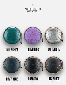 <span class=keywords><strong>Handpan</strong></span> Jelo de 13 pouces, tambour de langue en acier au carbone de 15 notes, tambour de réservoir en acier au carbone de 15 notes, ton C - Product Image 6