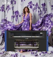 Imprimante à sublimation Fedar de 1.9 mètres de large avec 24 têtes d'impression industrielles Epson couramment utilisées pour l'impression sur tissu.