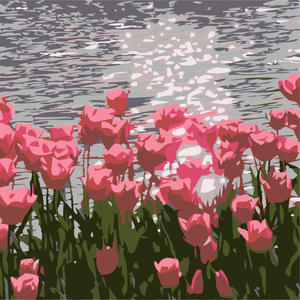 20X20cm peinture de fleurs peinture par numéro <span class=keywords><strong>aquarelle</strong></span> personnalisée bricolage peinture encadrée par numéro pour adultes ENFANTS - Product Image 6