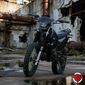 Motocicleta Todoterreno FEIWO Negra 2025 72V 3000W con Motor Central para TT Dirt, 80km/h, 50Ah - Product Image 1