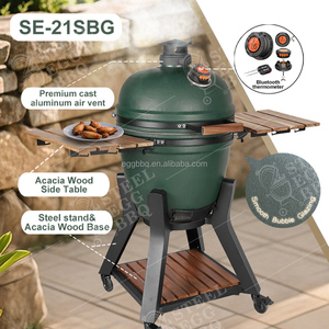 Grill SEB KAMADO 21 pouces, fabricant certifié BSCI, parrilla kamado, barbecue en céramique, <span class=keywords><strong>asador</strong></span> pour jardin et extérieur - Product Image 4