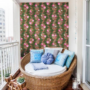 Papier peint artificiel Oujing à motif de roses, 45 cm x 10 m, autocollant, imperméable, en PVC, pour chambre à coucher, salon, dortoir - Product Image 3