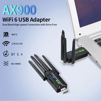 Tarjeta de Red Inalámbrica WiFi 6 de Alta Calidad, Sin Controladores, USB Externo para Escritorio, Receptor/Transmisor Dual 5G, BT5.4, USB Wifi en Stock