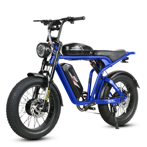 Bicicleta Eléctrica M200-III de 2000W, 48V, 32Ah, con Doble Motor, Suspensión Completa, Batería de Litio de 7S, Llanta Trasera de Aluminio y Neumático Ancho - Product Image 2