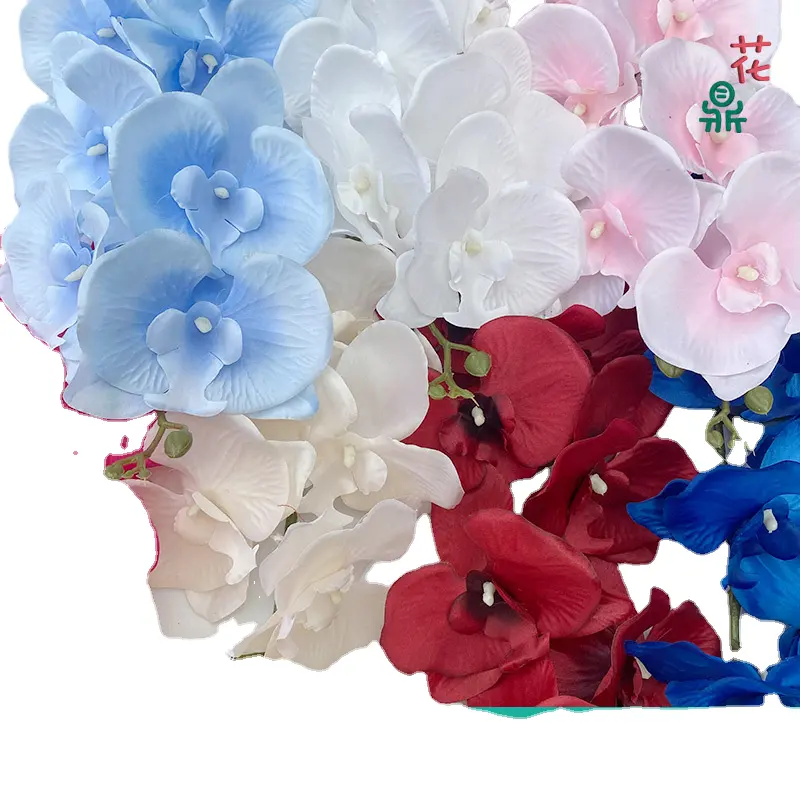 LFH9ヘッドマカロンファレノプシス結婚式の花のシミュレーション配置ロードリード装飾シルクフロー