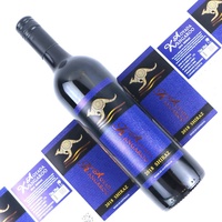 Etiqueta de Papel de Arte con Logotipo en Relieve Personalizada de Fábrica, Etiqueta de Vino de Color, Etiqueta Adhesiva para Botellas en Rollo