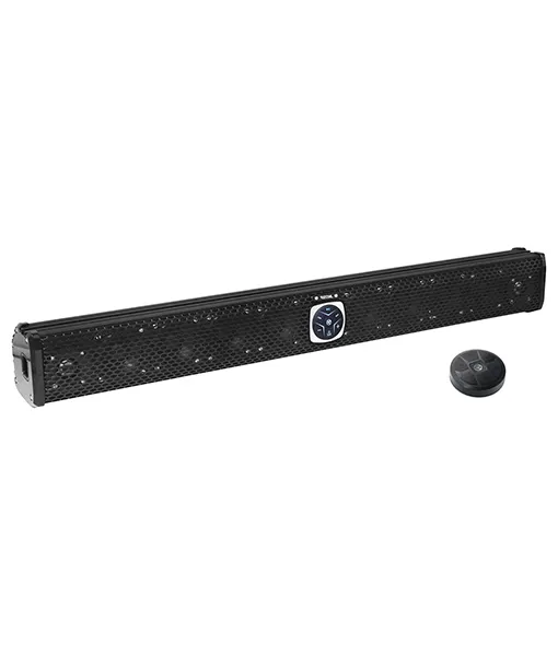 Edge PSB11 11 Speakers All-in-One Amplified Powersports Soundbar with Remote 34 Inches IPX6 Rated Weatherproof BT Amplified