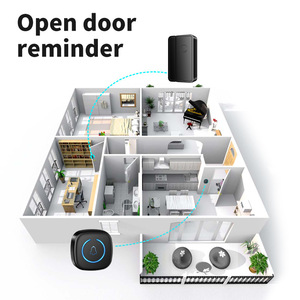 <span class=keywords><strong>Luz</strong></span> indicadora LED de teléfono de puerta de Audio de volumen ajustable Fácil instalación Alerta de emergencia en el hogar <span class=keywords><strong>Timbre</strong></span> Sensor de color para exteriores - Product Image 5