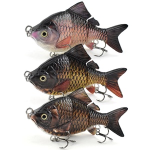 Lavello lento squame di pesce intagliate a mano molto uniche corpo Vivid realistico artificiale Hard Jointed Bait esche da pesca alla carpa - Product Image 6