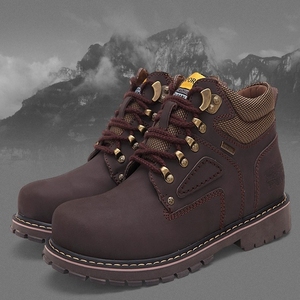 Nouvelles bottes d'hiver pour hommes, grandes tailles, décontractées, chaudes et antidérapantes, bottes de travail pour le désert - Product Image 5