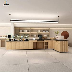 ร้านกาแฟและชานมสไตล์มินิมอลโมเดิร์น |   เคาน์เตอร์บาร์เครื่องดื่มและขนมหวานเชิงพาณิชย์แบบกำหนดเอง เคาน์เตอร์คิดเงิน เคาน์เตอร์กาแฟ - Product Image 5