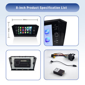 <span class=keywords><strong>Autoradio</strong></span> DVD Android 8 pouces pour <span class=keywords><strong>Volkswagen</strong></span> avec CarPlay sans fil, Android Auto, navigation multimédia améliorée - Product Image 5