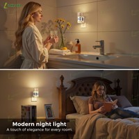 Veilleuse à détecteur de mouvement LOHAS PIR DCH2, lampe de nuit décorative de luxe, veilleuse LED à brancher avec détecteur de mouvement pour couloir