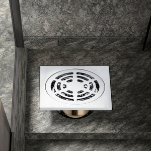 Hiện đại 10cm Brass vuông chống mùi sàn vòi hoa sen xả <span class=keywords><strong>3</strong></span> inch phòng tắm chất thải Grate bồn tắm <span class=keywords><strong>drainer</strong></span> - Product Image 1