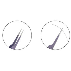Pince à épiler de précision en acier inoxydable sur mesure pour extensions de cils, fabrication professionnelle, durable, pour la beauté des faux cils - Product Image 5