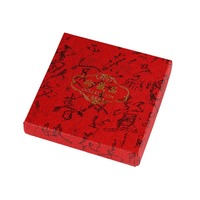 Boîte à bijoux carrée jaune gaufrée pour bracelets et colliers, modèle simple 03, vente en gros directe fabricants